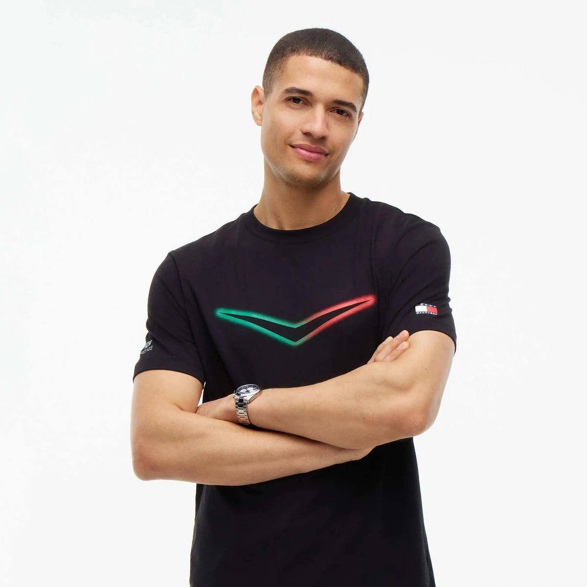 Playera Negra Cadillac F1 Team Logo de Chevron México GP 2026