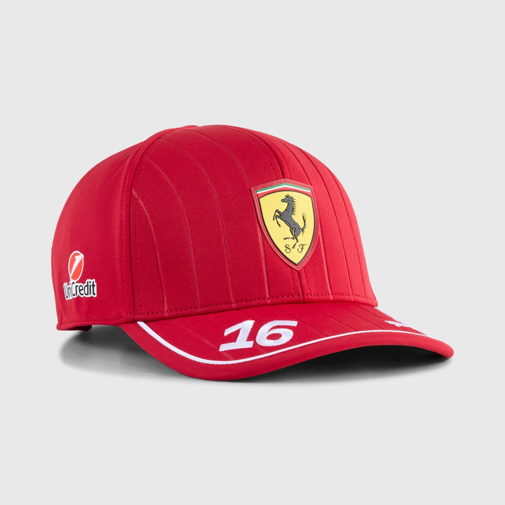 Gorra Ferrari Charles Leclerc Oficial 2025