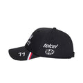 Gorra Negra Checo Pérez Cadillac F1 Team con patrocinadores