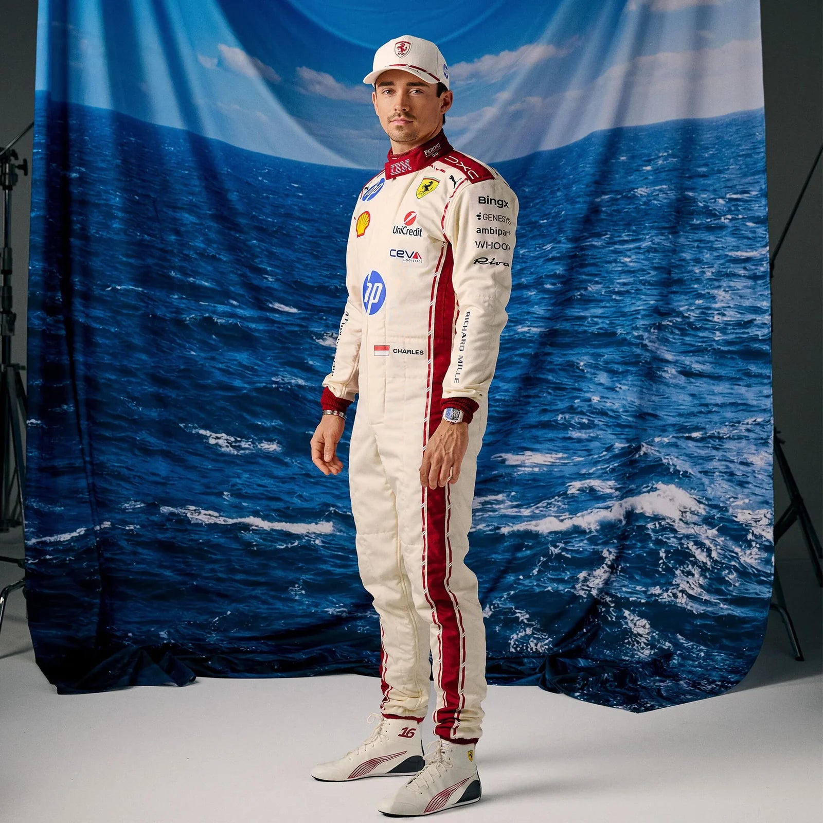 Gorra Charles Leclerc Ferrari Monaco Gp 2026