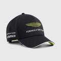 Gorra Negra Aston Martin F1 Team Oficial 2026