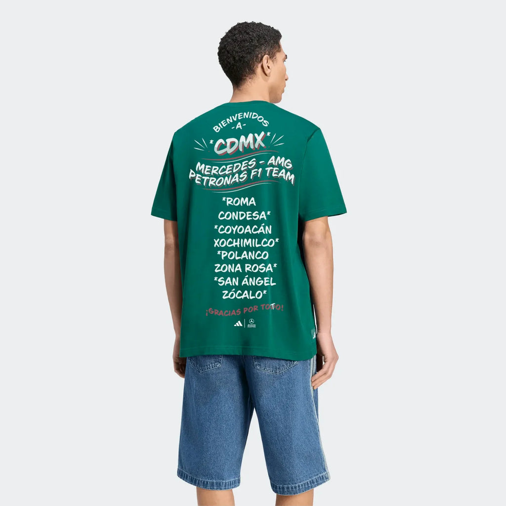 Playera Verde México Gp Mercedes Amg Petronas F1 Team 2026