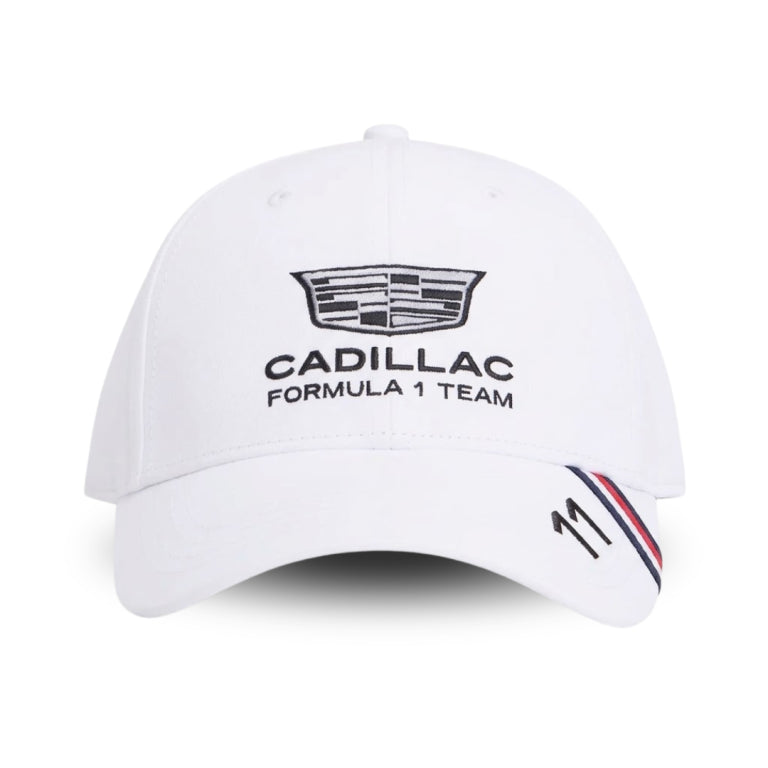 Gorra Blanca Checo Perez Cadillac F1 Team 2026