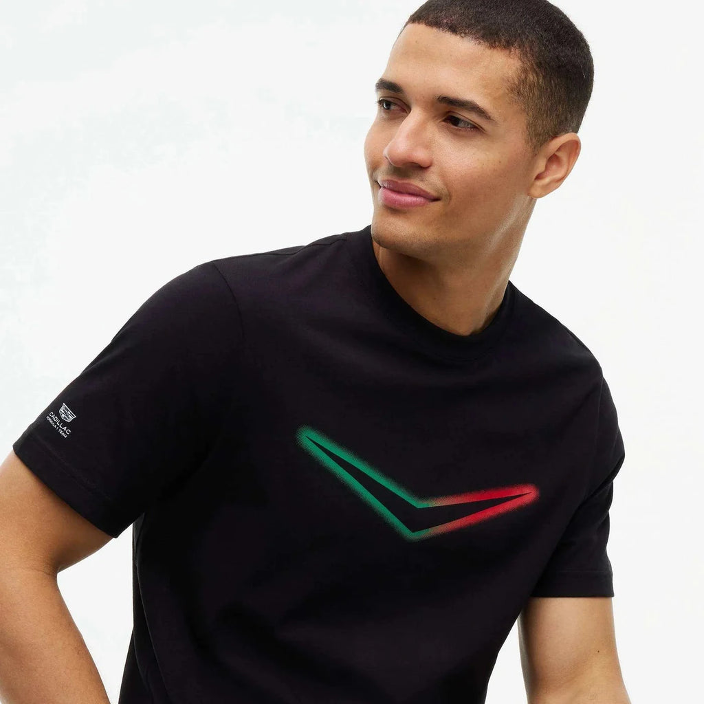 Playera Negra Cadillac F1 Team Logo de Chevron México GP 2026