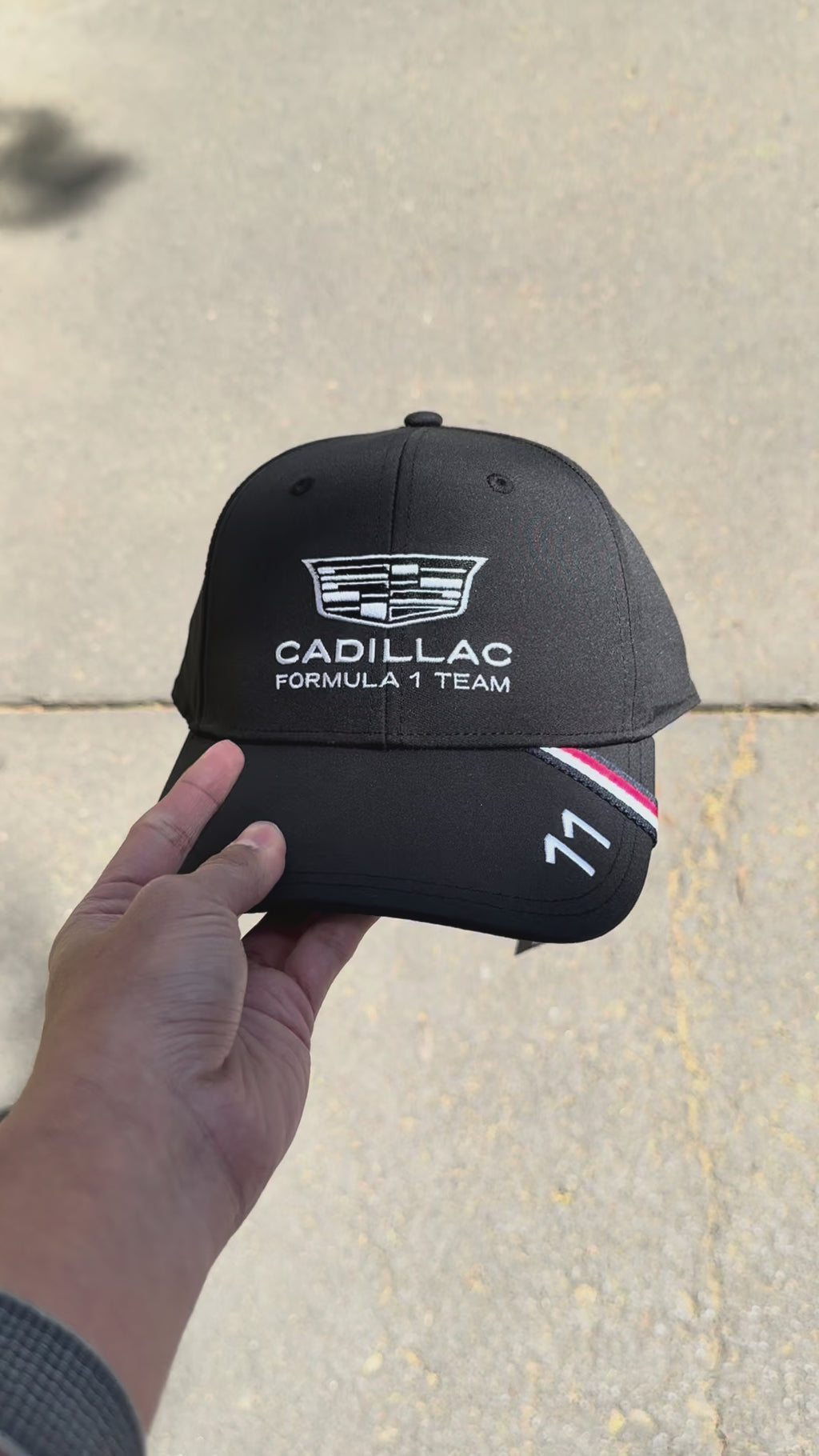Gorra Checo Pérez Cadillac Formula 1 Team 2026 Negro