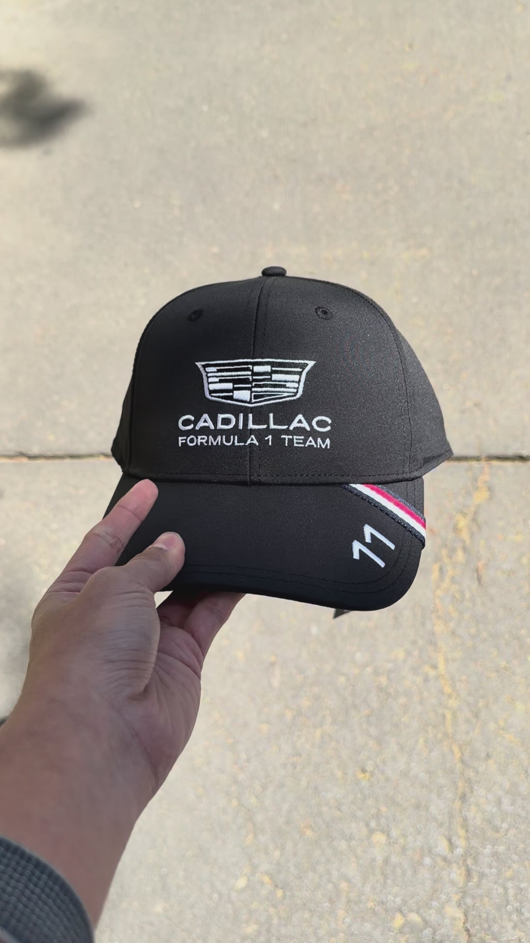 Gorra Checo Pérez Cadillac Formula 1 Team 2026 Negro
