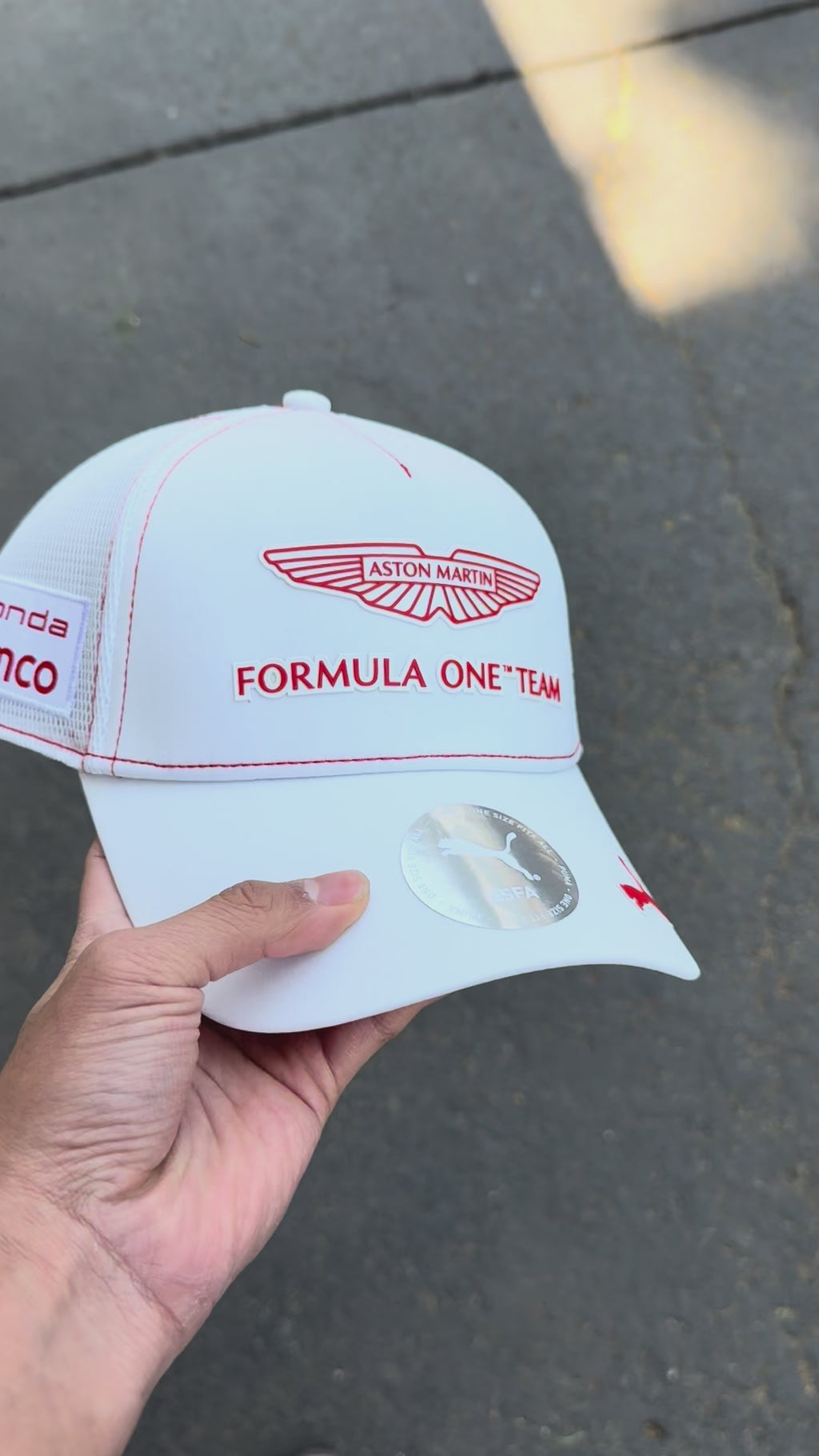 Gorra Lance Stroll Aston Martin F1 Team Edición Canadá 2026 Blanca | Oficial