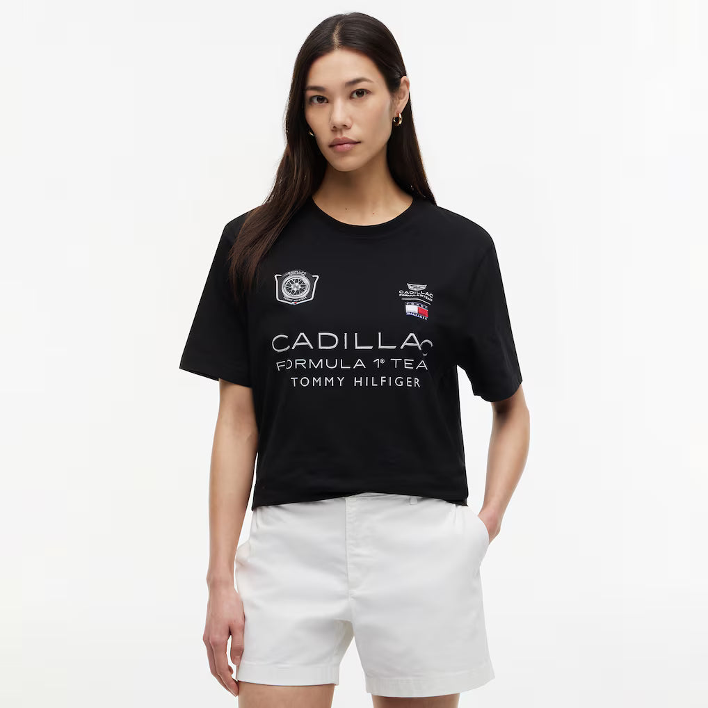 Playera Gráfica Negra Cadillac F1 Team 2026