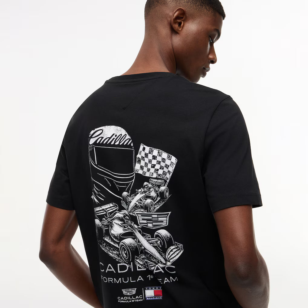 Playera Gráfica Negra Cadillac F1 Team 2026