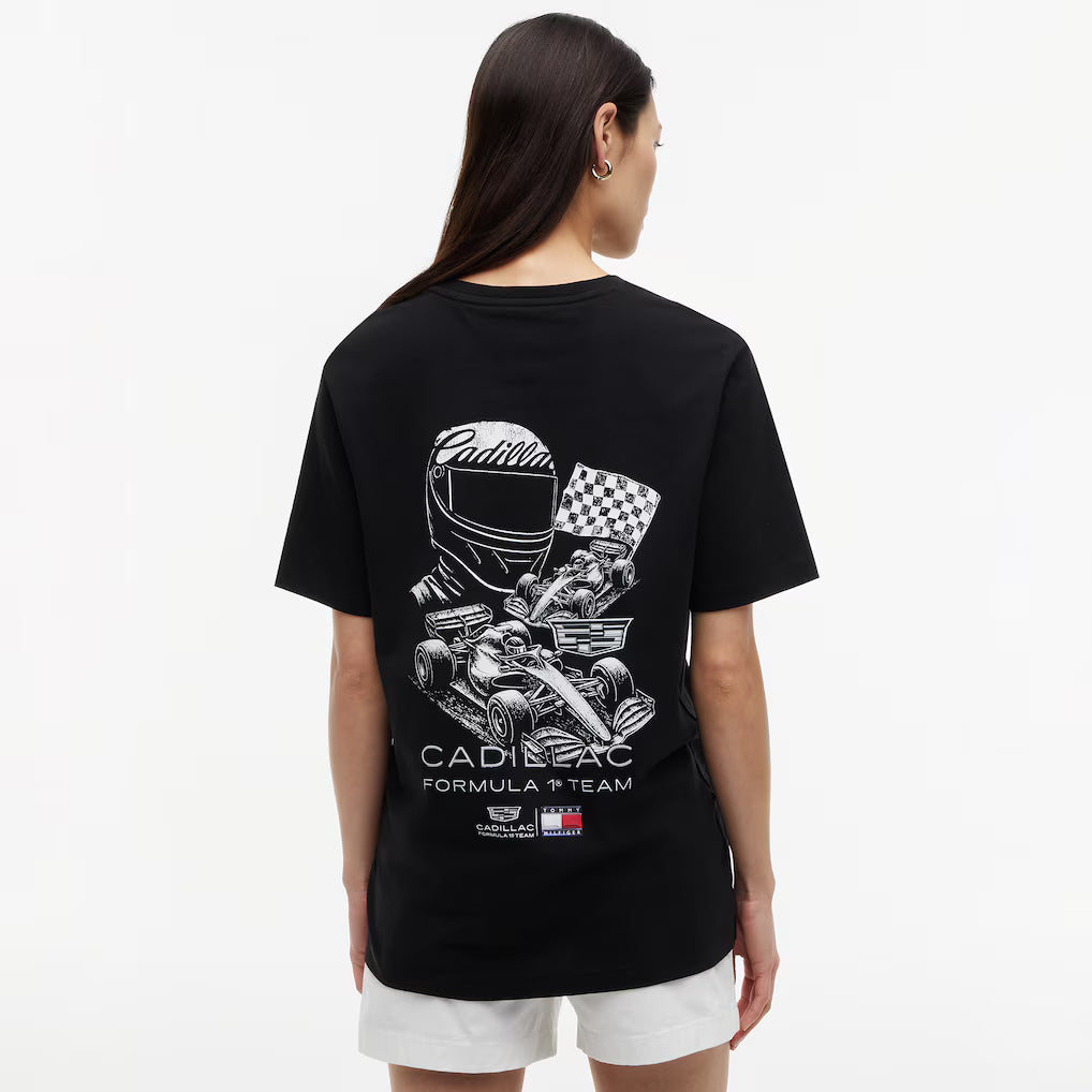 Playera Gráfica Negra Cadillac F1 Team 2026