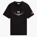 Playera Negra Cadillac F1 Team x Tommy Hilfiger Logo Chevron